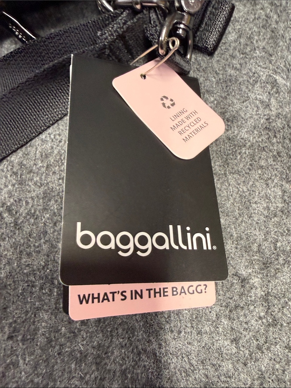 Baggallini Black Nylon Crossbody Messenger Bag - Picture 10 of 10